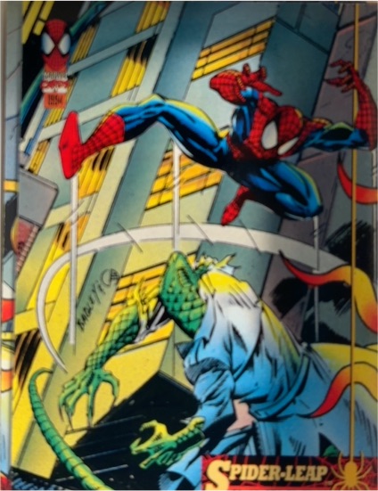1994 Fleer Marvel The Amazing Spider-Man #8 Spider-Leap — front