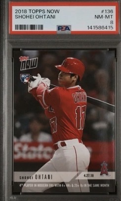 2018 Topps Now #136 Shohei Ohtani — front