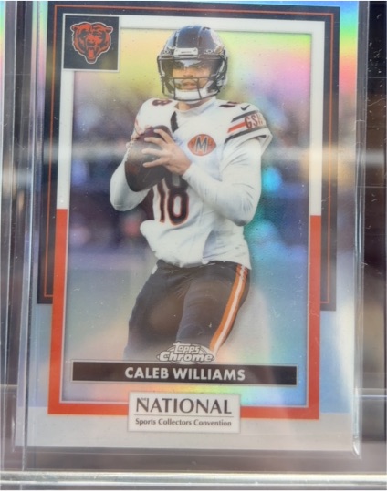 2026 Topps Chrome NSCC National Exclusive #NFL-09 Caleb Williams — front