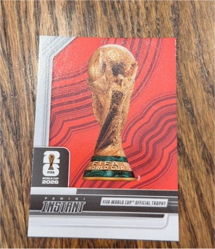 2026 Panini Instant FIFA World Cup 2026 Official Trophy Insert Card #WCTI — front