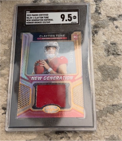 2023 Panini Certified #NGJM-1 Clayton Tune — front