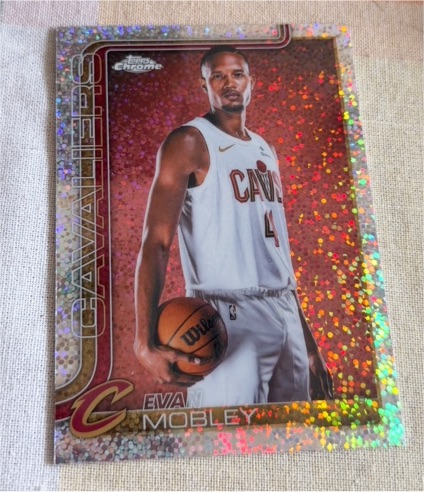 2025-26 Topps Chrome Update #25 Evan Mobley — front