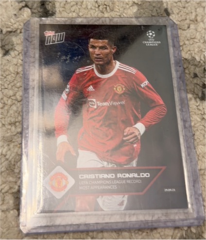 2021-22 Topps Now UCL #36 Cristiano Ronaldo Manchester United — front