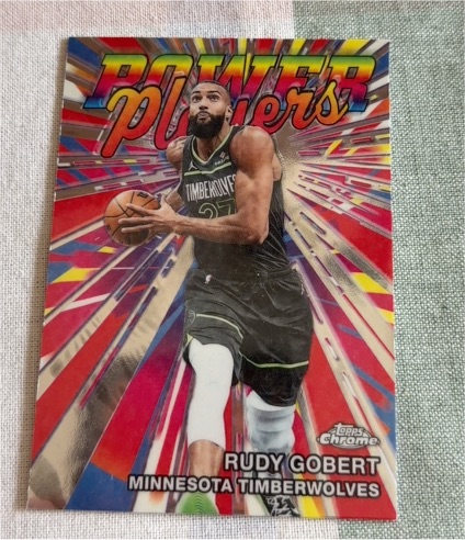 2025-26 Topps Chrome Update #PP-4 Rudy Gobert Power Players — front