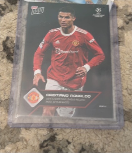 2021 Topps Now UEFA Champions League #14 Cristiano Ronaldo Manchester United — front