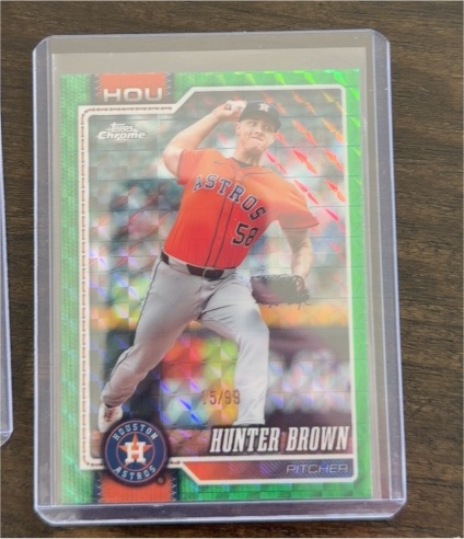 2026 Topps Chrome #285 Hunter Brown — front