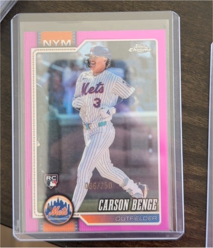 2026 Topps Chrome #87 Carson Benge — front