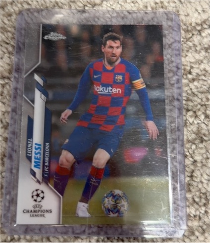 2019-20 Topps Chrome UEFA Champions League #1 Lionel Messi — front