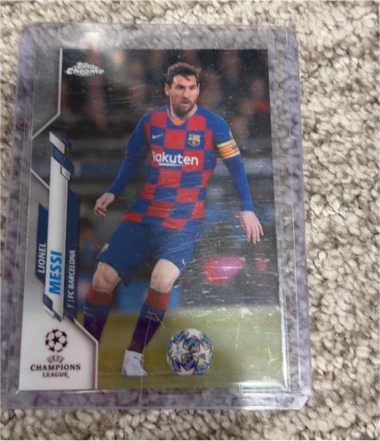 2018-19 Topps Chrome UEFA Champions League #1 Lionel Messi — front