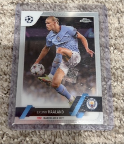 2022-23 Topps Chrome UEFA Club Competitions #99 Erling Haaland — front