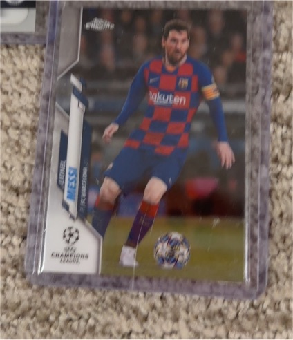 2019-20 Topps Chrome UEFA Champions League #1 Lionel Messi — front