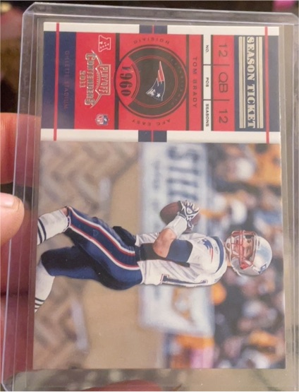 1996 Playoff Contenders Season Ticket #12 Tom Brady — front