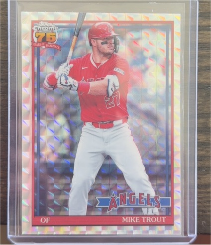 2026 Topps Chrome #91CB-6 Mike Trout — front