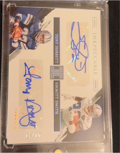 2024 Panini Impeccable #II-TDT Tony Dorsett Emmitt Smith — front