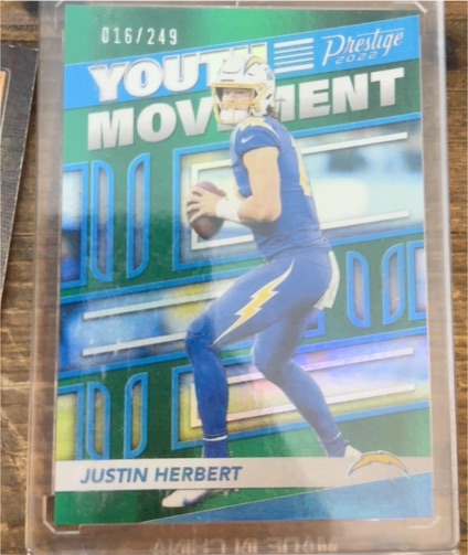 2022 Panini Prestige Youth Movement #YM-16 Justin Herbert — front