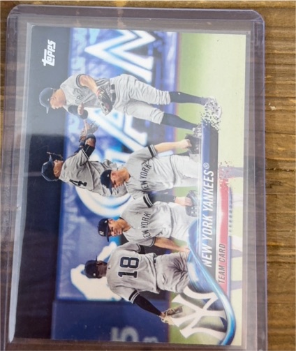 2018 Topps #286 New York Yankees Team Card Aaron Judge — front