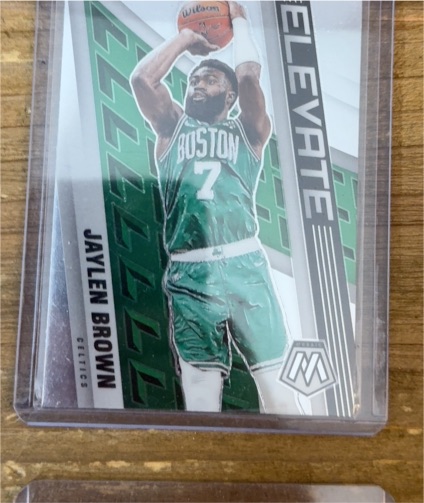 2020-21 Panini Mosaic Elevate #8 Jaylen Brown — front