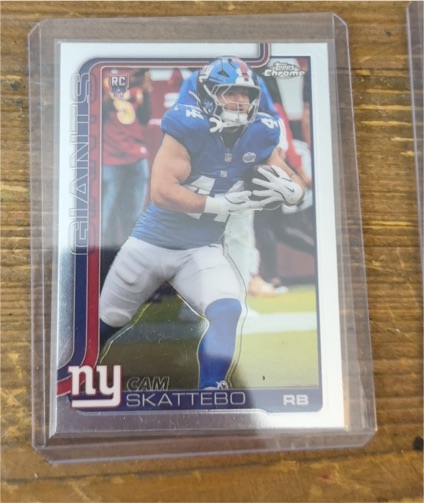 2025 Topps Chrome #331 Cam Skattebo — front