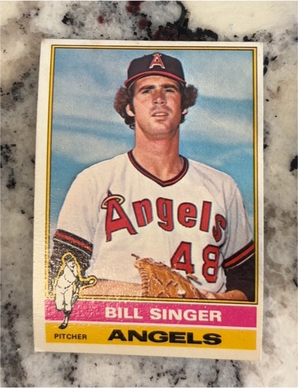 1976 Topps #411 Bill Singer — front