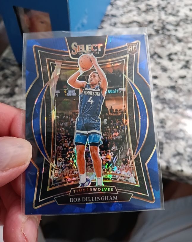 2024-25 Panini Select #84 Rob Dillingham Blue Prizm Rookie — front