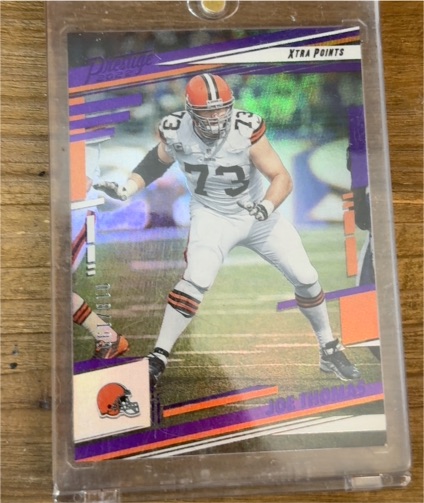2022 Panini Prestige #75 Joe Thomas Xtra Points Purple — front