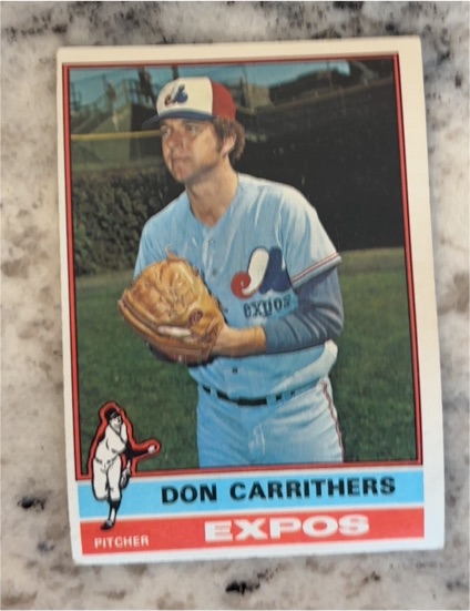 1976 Topps #312 Don Carrithers — front