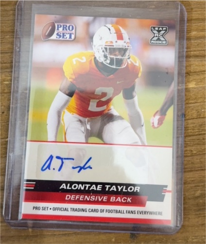 2022 Leaf Pro Set #PSA-AT1 Alontae Taylor — front