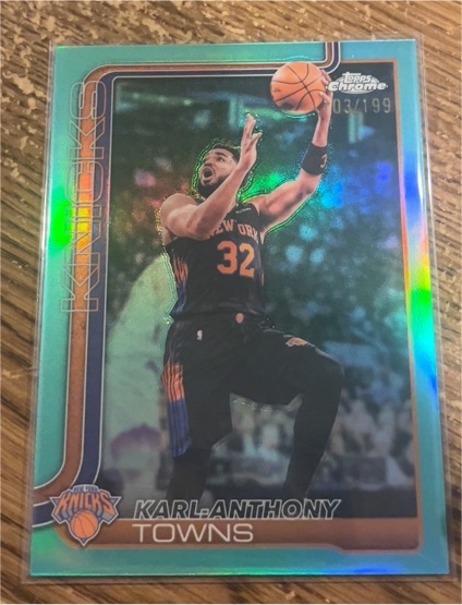 2025 Topps Chrome #03 Karl-Anthony Towns — front
