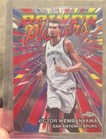 2026 Topps Chrome #PP-5 Victor Wembanyama Power Players — front