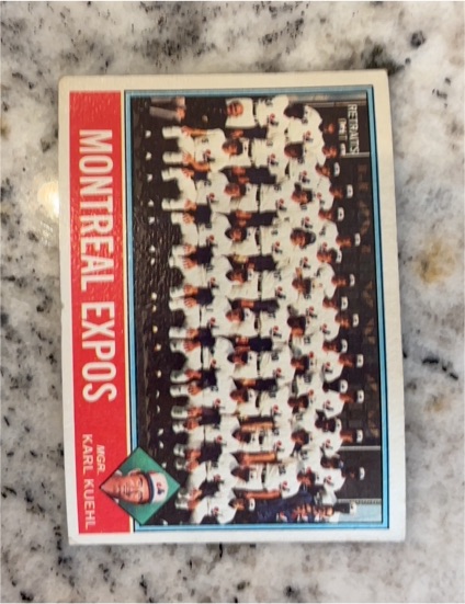 1976 Topps #216 Montreal Expos Team Checklist Karl Kuehl — front