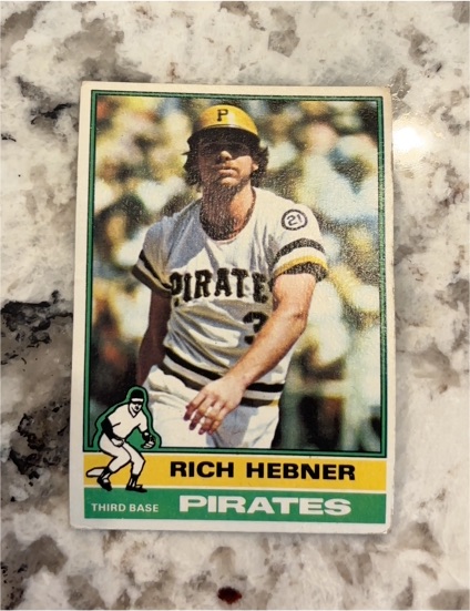 1976 Topps #376 Rich Hebner — front