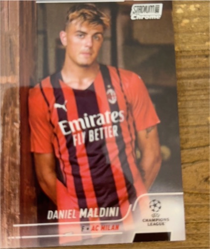 2021-22 Topps Stadium Club Chrome UEFA Champions League #26 Daniel Maldini AC Milan — front