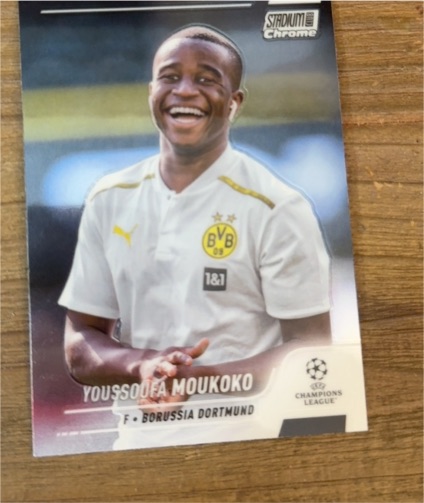 2021-22 Topps Stadium Club Chrome UEFA Champions League #64 Youssoufa Moukoko — front