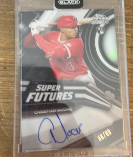 2026 Topps Chrome Black Super Futures #SFA-CM Christian Moore — front
