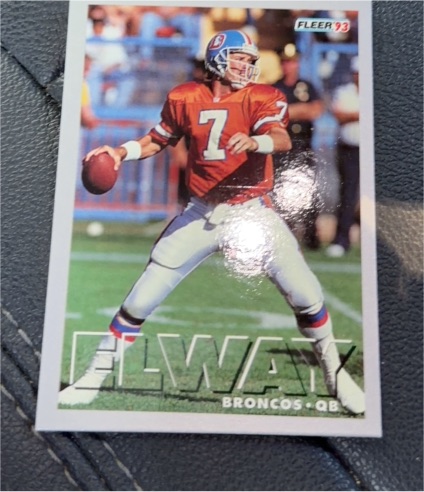 1993 Fleer #91 John Elway — front