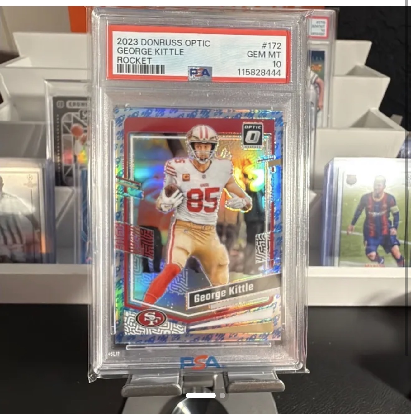2023 Donruss Optic #172 George Kittle Rocket — front