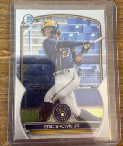 2023 Bowman Chrome Prospects #BCP-41 Eric Brown Jr. — front