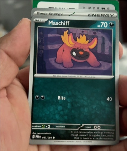 2023 Pokémon Pitch Black #057 Maschiff — front