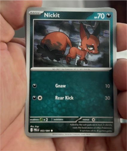 2026 Pokémon #053 Nickit — front