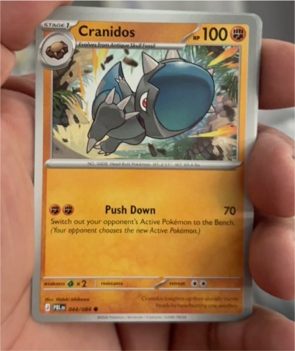 2023 Pokemon ME05: Pitch Black #044 Cranidos — front
