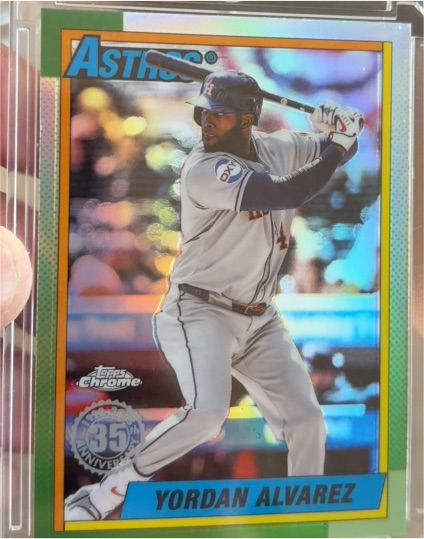 2025 Topps Chrome Update #90CU-7 Yordan Alvarez — front