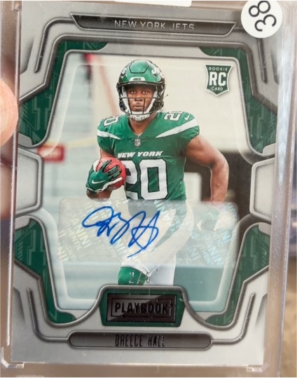 2022 Panini Playbook #114 Breece Hall — front