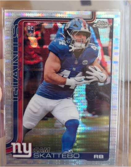 2025 Topps Chrome #331 Cam Skattebo — front