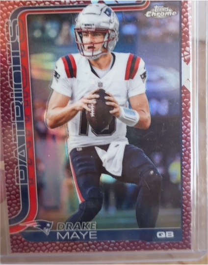 2025 Topps Chrome #207 Drake Maye — front
