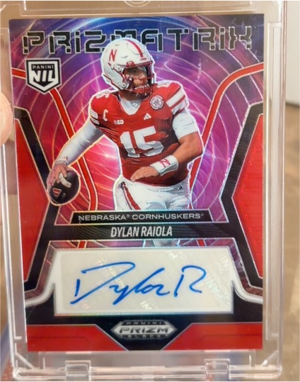 2025 Panini Prizm Black #PS-DRA Dylan Raiola Prizmatrix Auto — front