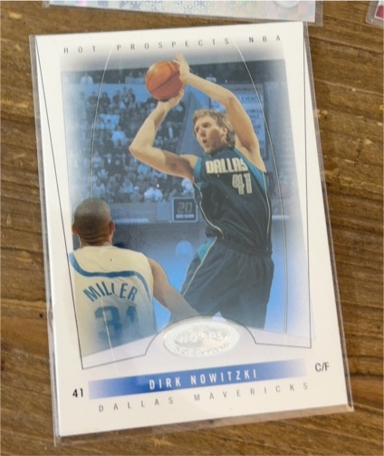 2004-05 Hoops Hot Prospects #41 Dirk Nowitzki — front