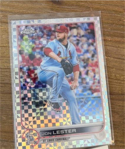 2022 Topps Chrome #187 Jon Lester — front