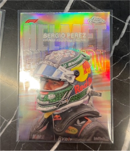 2024 Topps Chrome Formula 1 Sergio Perez Helmet Collection HC-2 — front