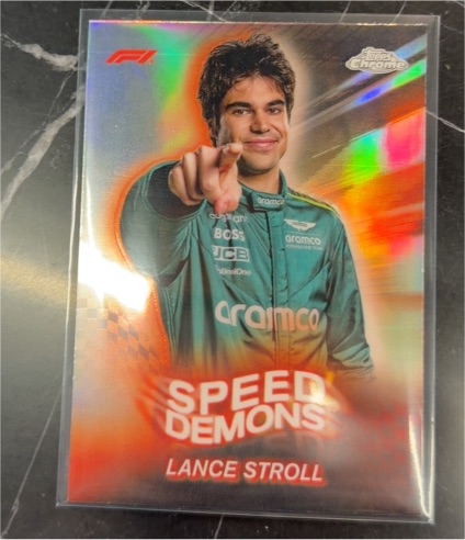 2024 Topps Chrome Formula 1 #SD-12 Lance Stroll Speed Demons — front