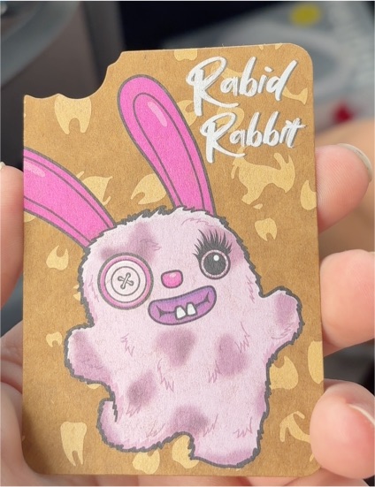 2026 Fuggler Funny Ugly Monster Rabid Rabbit Trading Card — front